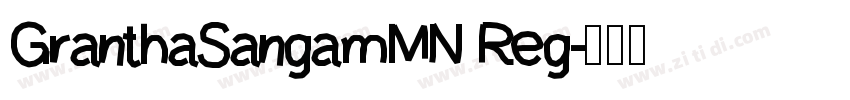 GranthaSangamMN Reg字体转换